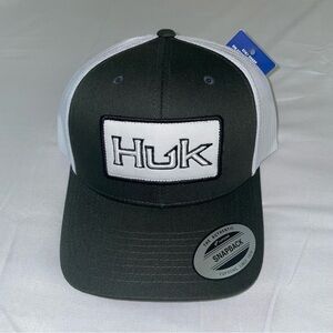 Huk Snapback Hat‎ - Dark Green and White